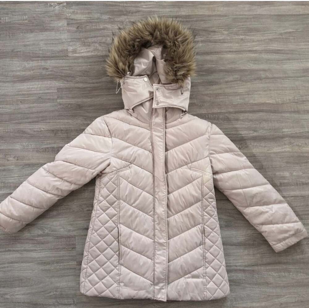 Kenneth Cole Women's Faux-Fur-Trim Hooded Puffer Coat - ,